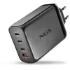 Image de NGS BUD 240W : Chargeur GaN mural universel de 240W avec 4 ports: 3 USB-C+1 USB-A. Chargement rapide. Grande compatibilité. Charge