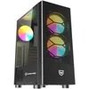 Image de Nfortec Caelum Tour de Jeu RGB avec façade en Verre trempé et Plus de 15 Modes déclairage Noir - 8435443720680
