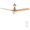 Image de Cecotec - Ventilateur de Plafond avec Lumière EnergySilence Aero 5295 GoldWhite - 35 W Diamètre 132 cm 3 Pales LED 18 W