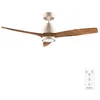 Image de Cecotec - Ventilateur de Plafond avec Lumière EnergySilence Aero 5295 GoldBlack - 35 W Diamètre 132 cm 3 Pales LED 18 W