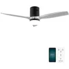 Image de Cecotec Ventilateur De Plafond Avec Lumière EnergySilence Aero 5285 Sun BlackTransparent Connected. 40 W Diamètre 132 cm