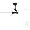 Image de Cecotec - Ventilateur de Plafond avec Lumière EnergySilence Aero 4200 Black&LightWood - 53 W Diamètre 106 cm
