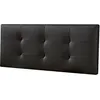 Image de Tête de lit Carla 140x60 cm Noir rembourrée de Mousse