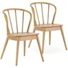 Image de Pack 2 chaises Brisa en bois coleur chêne