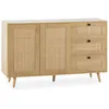 Image de Buffet bas Bella 3 tiroirs et 2 portes en chêne 120 cm