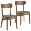 Image de Pack de 2 chaises Nala couleur Noyer Bois Massif
