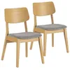 Image de Pack de 2 chaises Susi couleur Chêne bois massif
