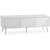 Image de Meuble Tv Telmo 3 portes couleur Blanc 130 cm