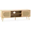 Image de Meuble Tv Luna 2 portes couleur Chêne