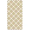 Image de Tapis Vinyle Panorama Carrés Moutarde 60x200 cm - Tapis pour Cuisine Bureau et Salon en PVC