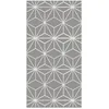 Image de Tapis Vinyle Panorama Lignes dÉtoiles Grises 60x200 cm - Tapis pour Cuisine Bureau et Salon en PVC