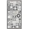 Image de Tapis Vinyle Panorama Style Carreaux de Ciments Gris 300x200 cm - Tapis pour Cuisine Bureau et Salon en PVC