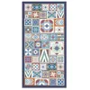 Image de Tapis Vinyle Panorama Style Carreaux Ciments Multi 300x200 cm - Tapis pour Cuisine Bureau et Salon en PVC