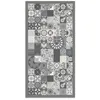 Image de Tapis Vinyle Panorama Carreaux de Ciments Cuisine Gris 120x170 cm - Tapis pour Cuisine Bureau et Salon en PVC