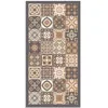Image de Tapis Vinyle Panorama Carreaux de Ciments Marron 40x80 cm - Tapis pour Cuisine Bureau et Salon en PVC