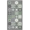 Image de Tapis Vinyle Panorama Carreaux de Ciments Vert 160x230 cm - Tapis pour Cuisine Bureau et Salon en PVC