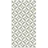 Image de Tapis Vinyle Panorama Géométrie Vert 100x140 cm - Tapis pour Cuisine Bureau et Salon en PVC