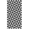 Image de Tapis Vinyle Panorama Géométrie Noir 100x140 cm - Tapis pour Cuisine Bureau et Salon en PVC