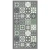 Image de Tapis Vinyle Panorama Carreaux Ciments Vert 140x200 cm - Tapis pour Cuisine Bureau et Salon en PVC