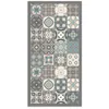 Image de Tapis Vinyle Panorama Carreaux Ciments Bleu 140x200 cm - Tapis pour Cuisine Bureau et Salon en PVC