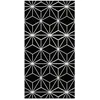Image de Tapis Vinyle Panorama Lignes dÉtoiles Noirs 160x230 cm - Tapis pour Cuisine Bureau et Salon en PVC