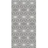 Image de Tapis Vinyle Panorama Lignes dÉtoiles Grises 40x80 cm - Tapis pour Cuisine Bureau et Salon en PVC