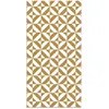 Image de Tapis Vinyle Panorama Géométrie Moutarde 80x150 cm - Tapis pour Cuisine Bureau et Salon en PVC