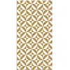Image de Tapis Vinyle Panorama Géométrie Moutarde 40x80 cm - Tapis pour Cuisine Bureau et Salon en PVC