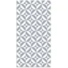 Image de Tapis Vinyle Panorama Géométrie Bleue 80x200 cm - Tapis pour Cuisine Bureau et Salon en PVC