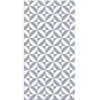 Image de Tapis Vinyle - Panorama - Géométrie Bleue - 40x80 cm - Résistant - Intérieur/Extérieur