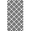Image de Tapis Vinyle Panorama Carrés Noirs 80x150 cm - Tapis pour Cuisine Bureau et Salon en PVC