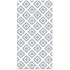 Image de Tapis Vinyle Panorama Carrés Bleus 40x80 cm - Tapis pour Cuisine Bureau et Salon en PVC