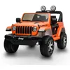 Image de Playkin - JEEP WRANGLER RUBICON ORANGE - Voiture couleur orange batterie 12V enfants 3-8 ans