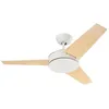Image de Ventilateur de plafond - Forlight - Windy - Blanc - Pales en bois - LED intégrée