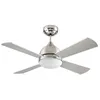 Image de Ventilateur de plafond - Forlight - Borneo - Nickel satiné - 4 pales - Dimmable