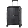 Image de Valise Cabine 55X40x20 Valise Cabine Valise À Roulettes Valise Roulette Valise Rigide 162450 Noir