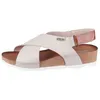 Image de Chaussures Femme PIKOLINOS Mahon Creme - Fermeture Scratch - Beige