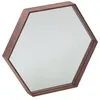 Image de Miroir mural hexagonale noyer 3039 - ANGEL CERDÁ