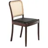 Image de Chaise en simili cuir et rotin - AC ANGEL CERDÁ - Lot de 2 - Marron - Bois massif - Contemporain - Design
