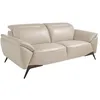 Image de Canapé 2 places en cuir gris taupe 6131 ANGEL CERDA