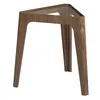 Image de Table dangle triangulaire en verre noyer 2106 ANGEL CERDA