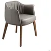 Image de Chaise en simili-cuir grise 5152