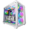 Image de Tour Gaming Custom XXL E-ATX - Mars Gaming - MCV3 - Verre Trempé - Cadre Modulaire - Blanc