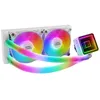 Image de Kit Watercooling AIO - Mars Gaming - ML-Ultra RGB - 240mm - Blanc - Eclairage RGB personnalisable