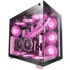 Image de Mars Gaming MCV4 Rose Tour Gaming Custom XXL E-ATX Fenêtre Verre Trempé Avant et Latérale Sans Cadre Structure Modulaire à