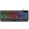 Image de Clavier - Mars Gaming - MK124 - Ergonomique avec Repose-Poignets - Antighosting Avancé - FRGB Rainbow