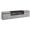 Image de Meuble TV Banc Télé 200x35x45cm Pour les TV jusquà 80 feu électrique Ciment RF2223
