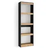 Image de Étagère Meuble étagère 60x25x186cm couleur Chêne et noir RF2329