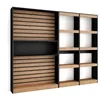 Image de Étagère Bibliothèque Étagère de Rangement 230x186x25cm Salon Salle à manger Bureau Chêne RF2421