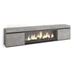 Image de Meuble TV Banc Télé 210 Pour les TV jusquà 80 Cheminée électrique XXL Ciment RF3209
